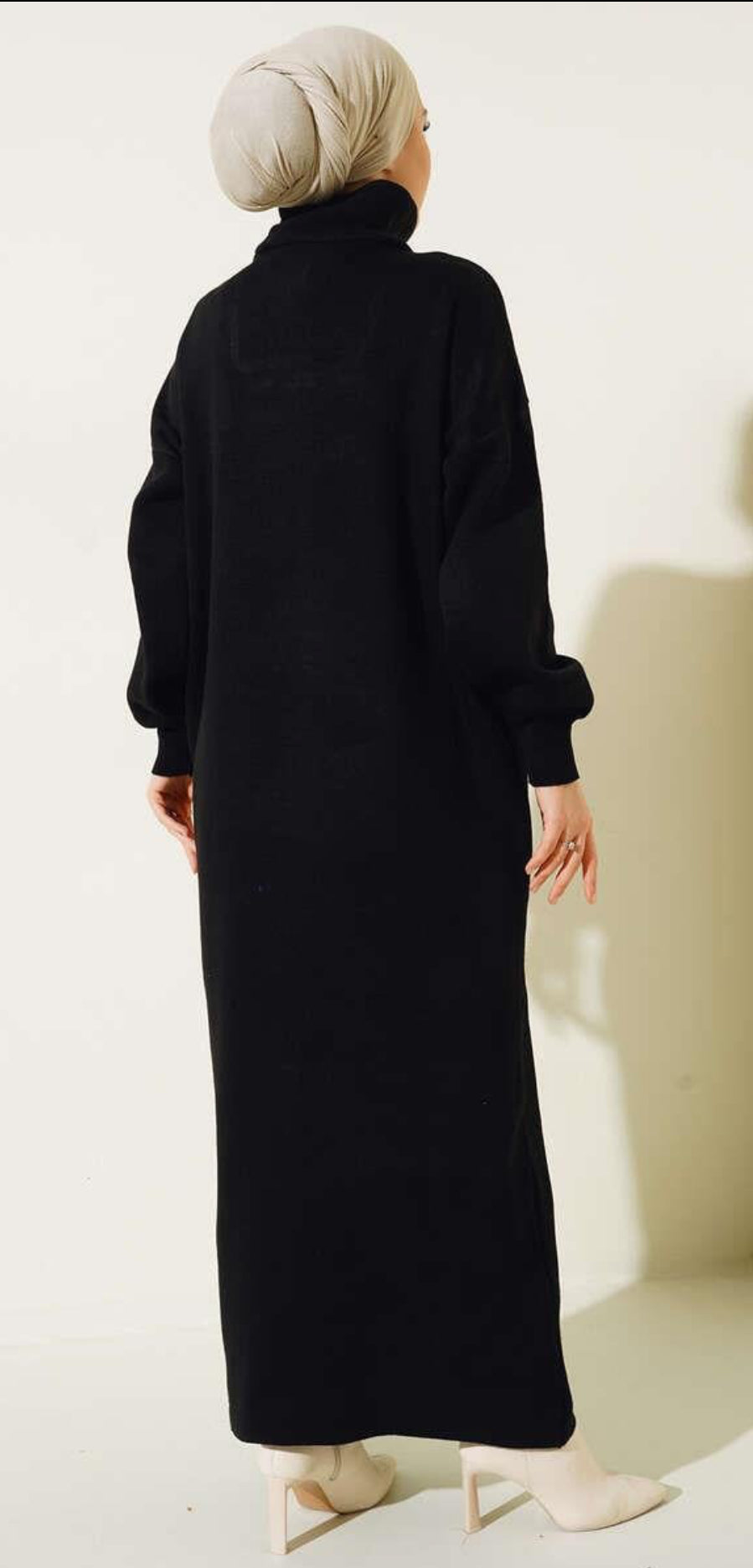 HC knitwear dress-black