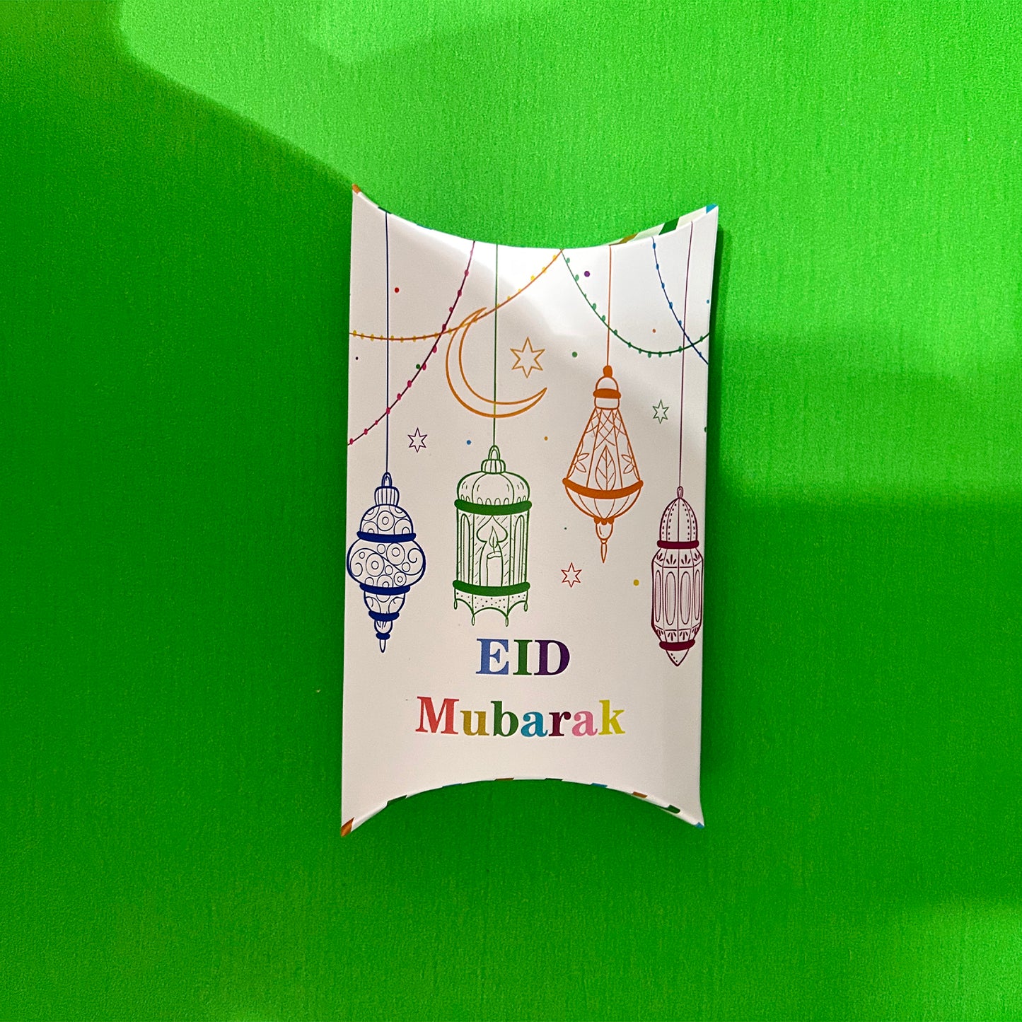 2024 Eid Mubarak pillow boxes-2 colours (10 pieces)