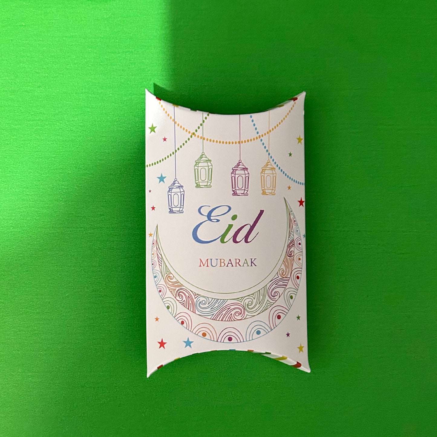 2024 Eid Mubarak pillow boxes-2 colours (10 pieces)