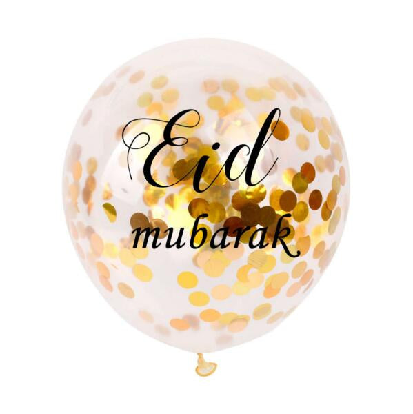 2024 Eid Mubarak confetti balloons- (3 colours)