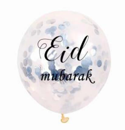 2024 Eid Mubarak confetti balloons- (3 colours)