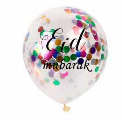 2024 Eid Mubarak confetti balloons- (3 colours)