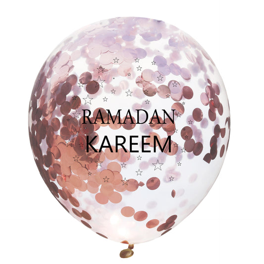 2024 Ramadan Kareem confetti balloons (3 colours)