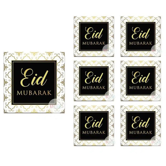 2024 square Eid stickers-3 designs (24 pieces)