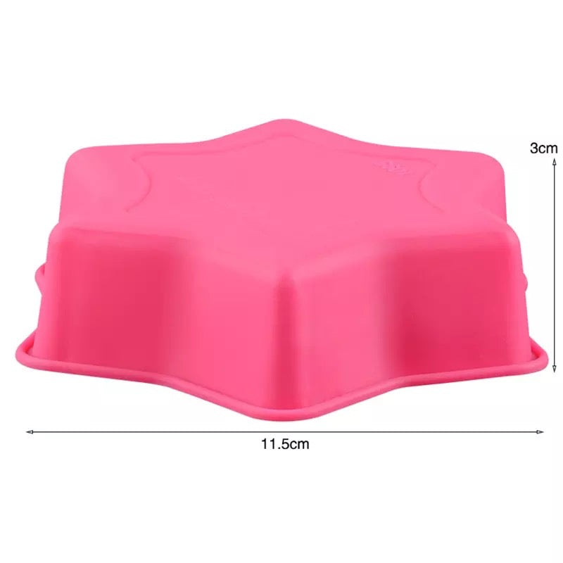 Star silicone cake mould-small (2 pieces)