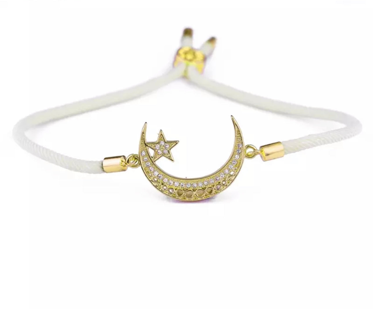 Star crescent slider bracelet (5 colours)