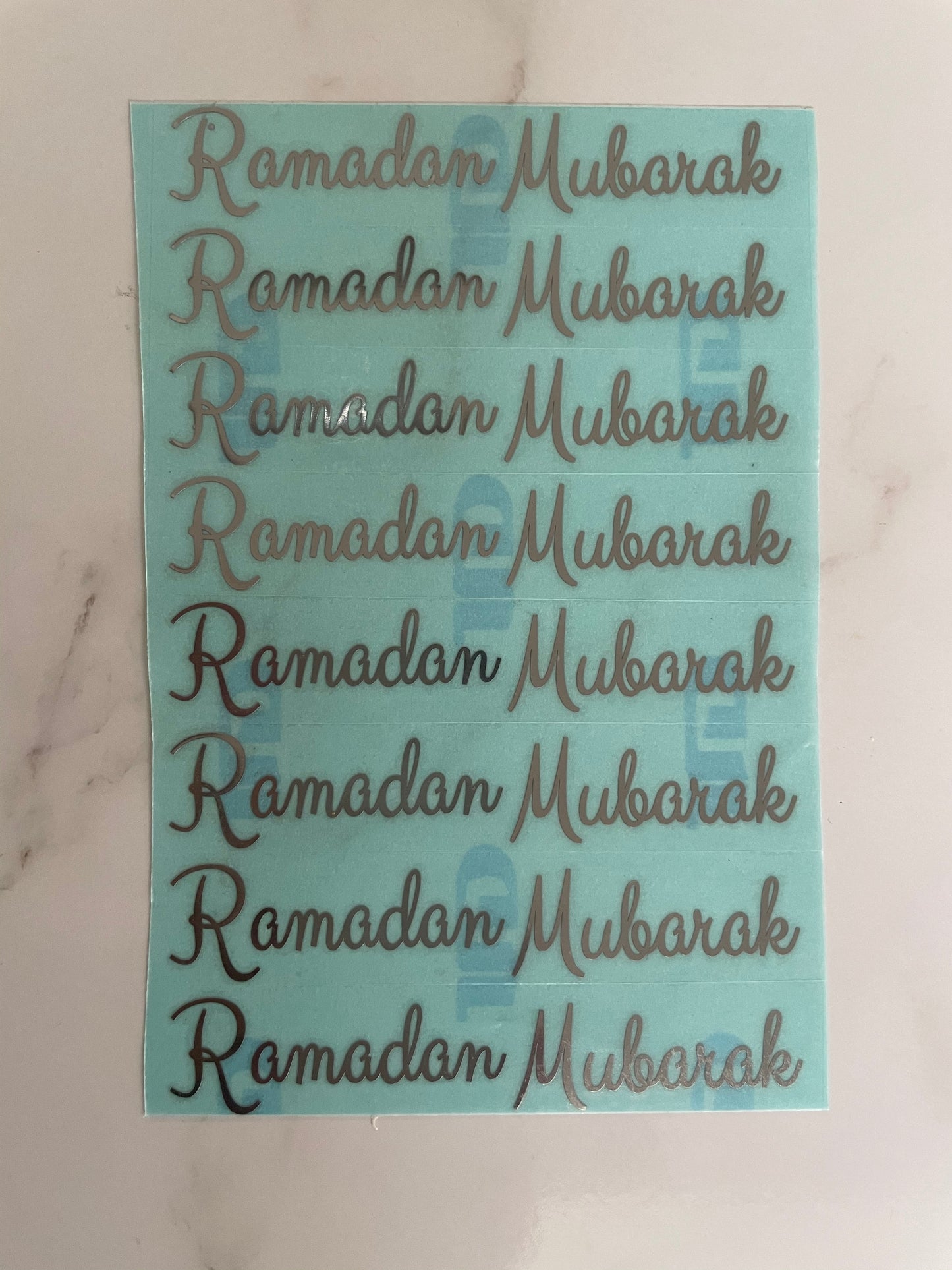 Ramadan Mubarak Decals (8 pieces)