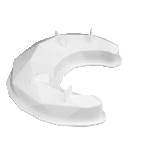 Crescent diamond silicone cake mould-large