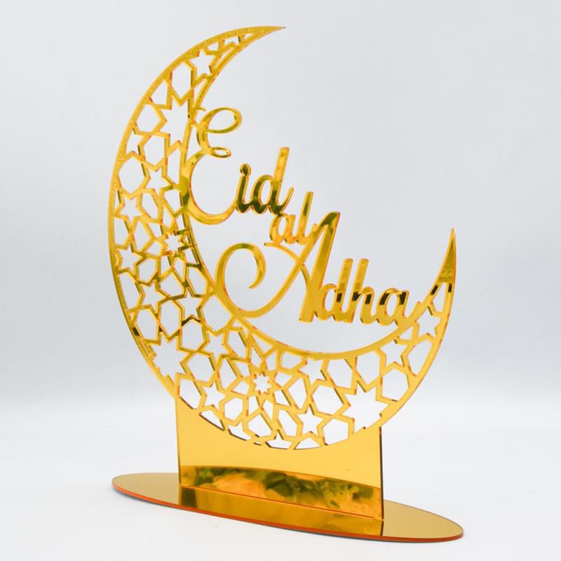 Eidul adha gold acrylic stand