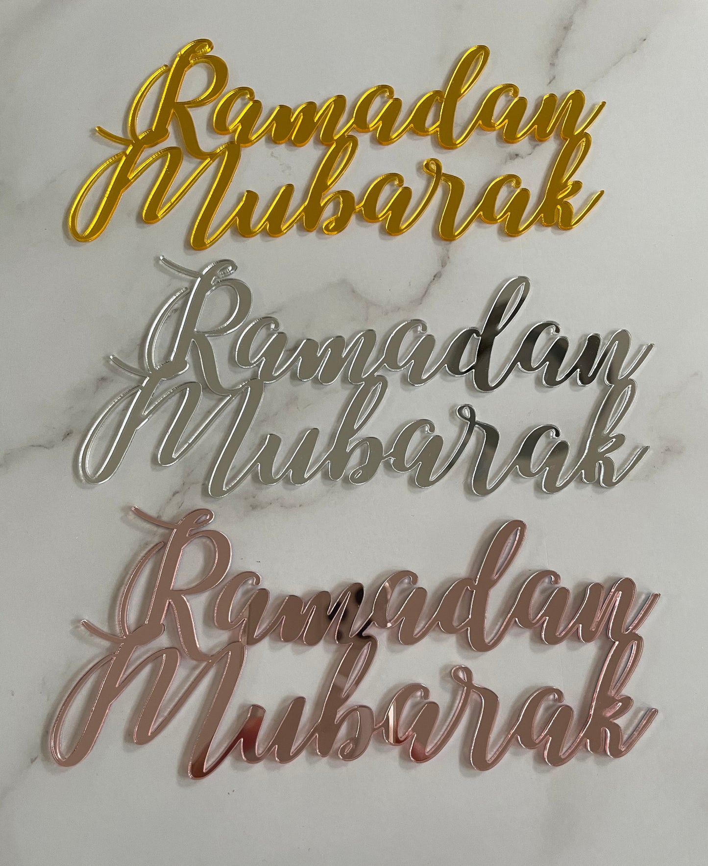 Ramadan mubarak place settings