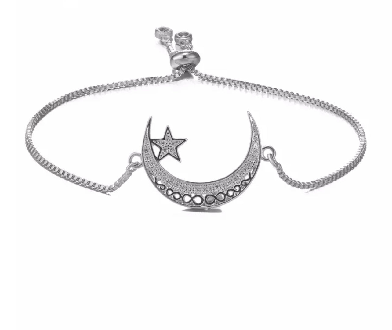 Star crescent slider bracelet (5 colours)