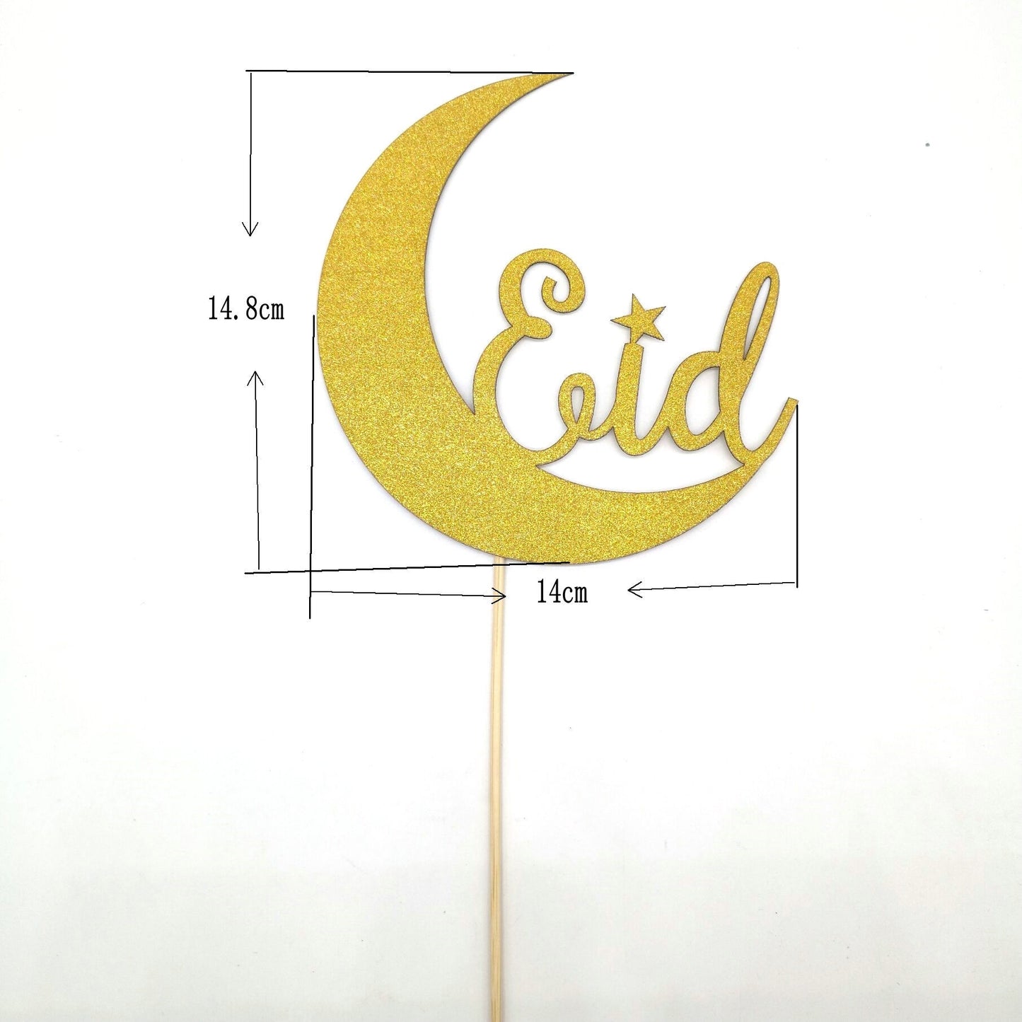 Eid floral arrangement glitter card pick