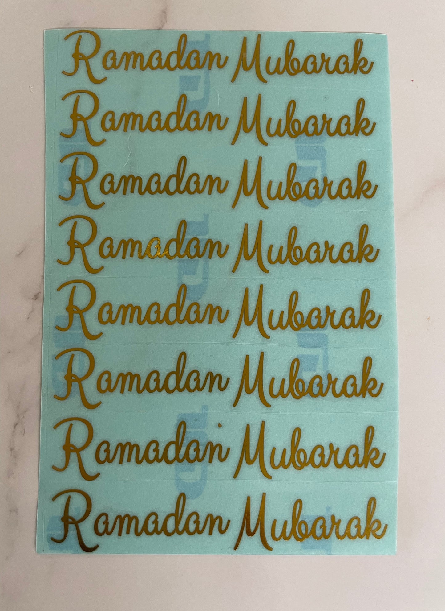 Ramadan Mubarak Decals (8 pieces)