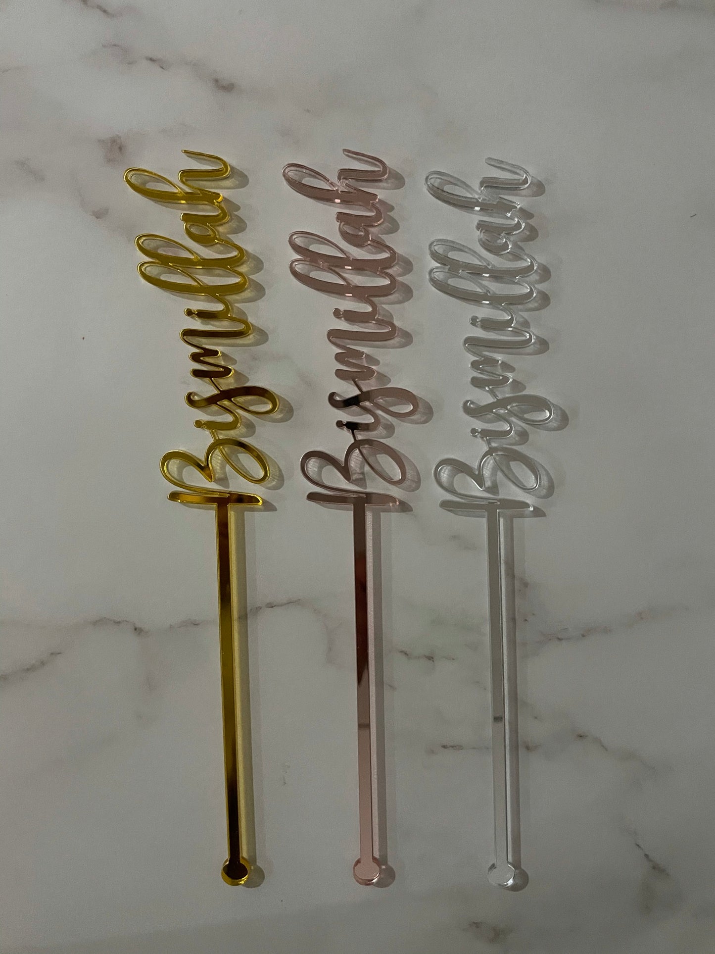 Bismillah picks/stirrers Acrylic