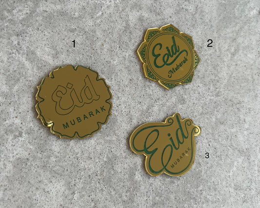 Eid acrylic discs-gold (set of 10)