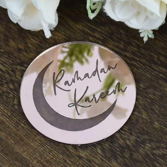 Ramadan acrylic discs-silver (set of 10)