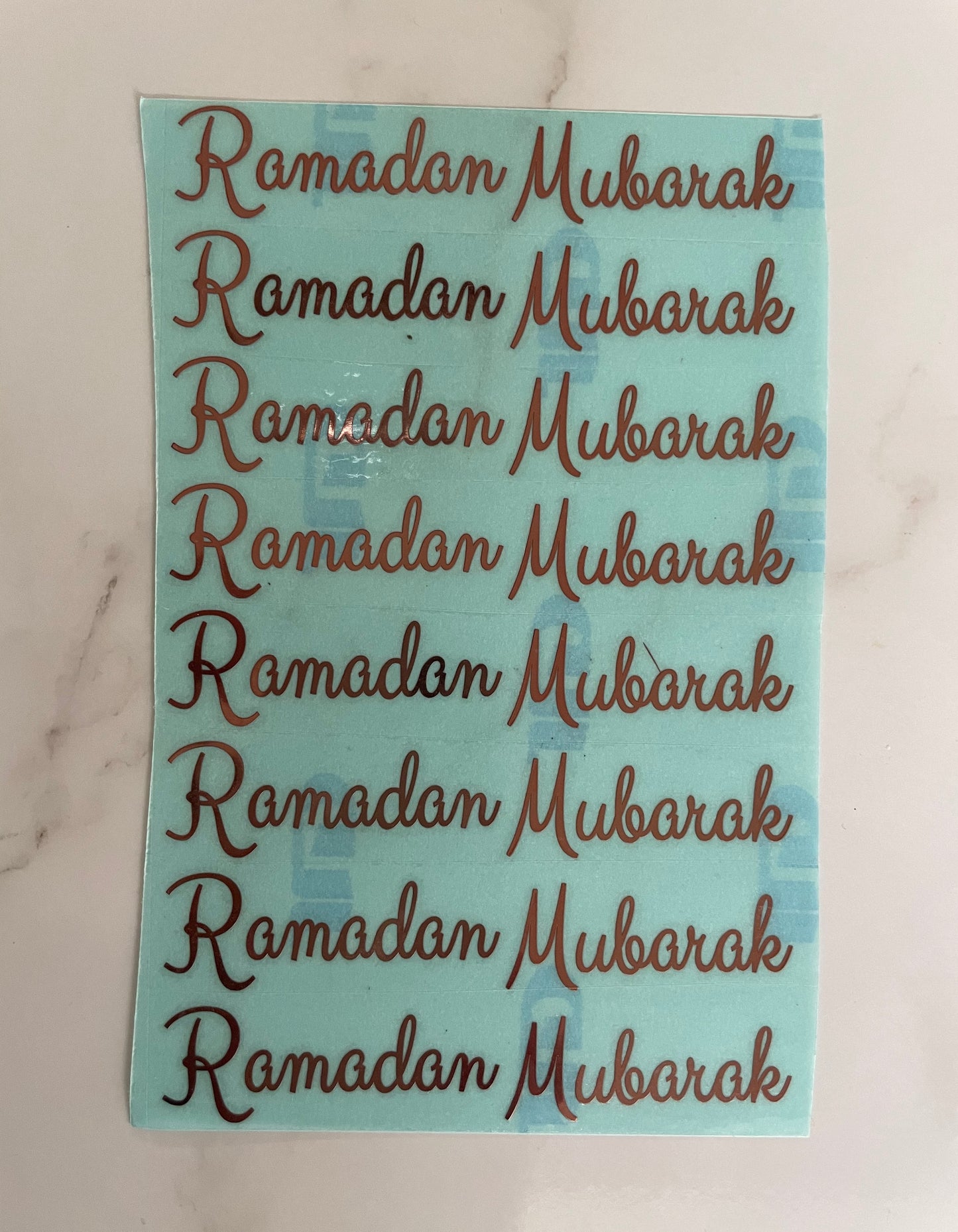 Ramadan Mubarak Decals (8 pieces)