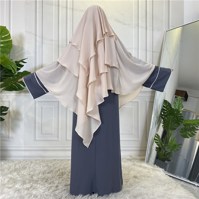 HC cascade layered khimar